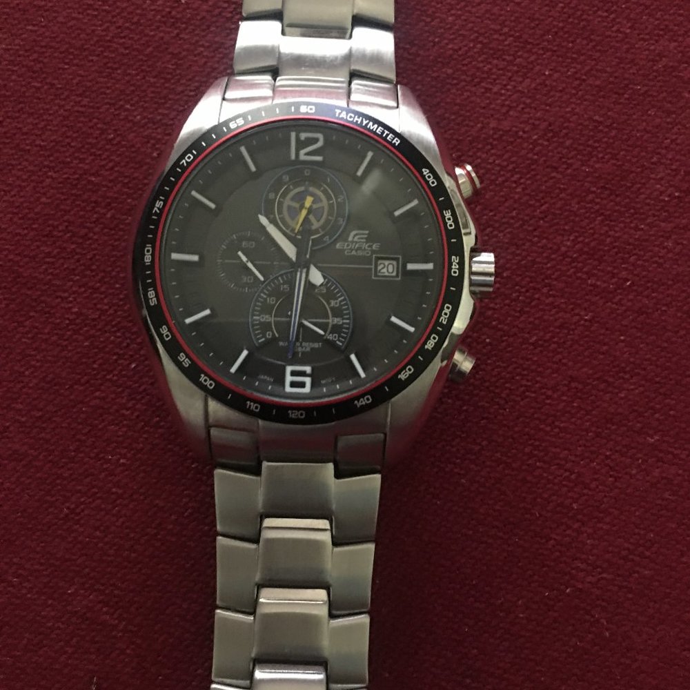 CASIO EFR 528RB NEW WITHOUT TAG